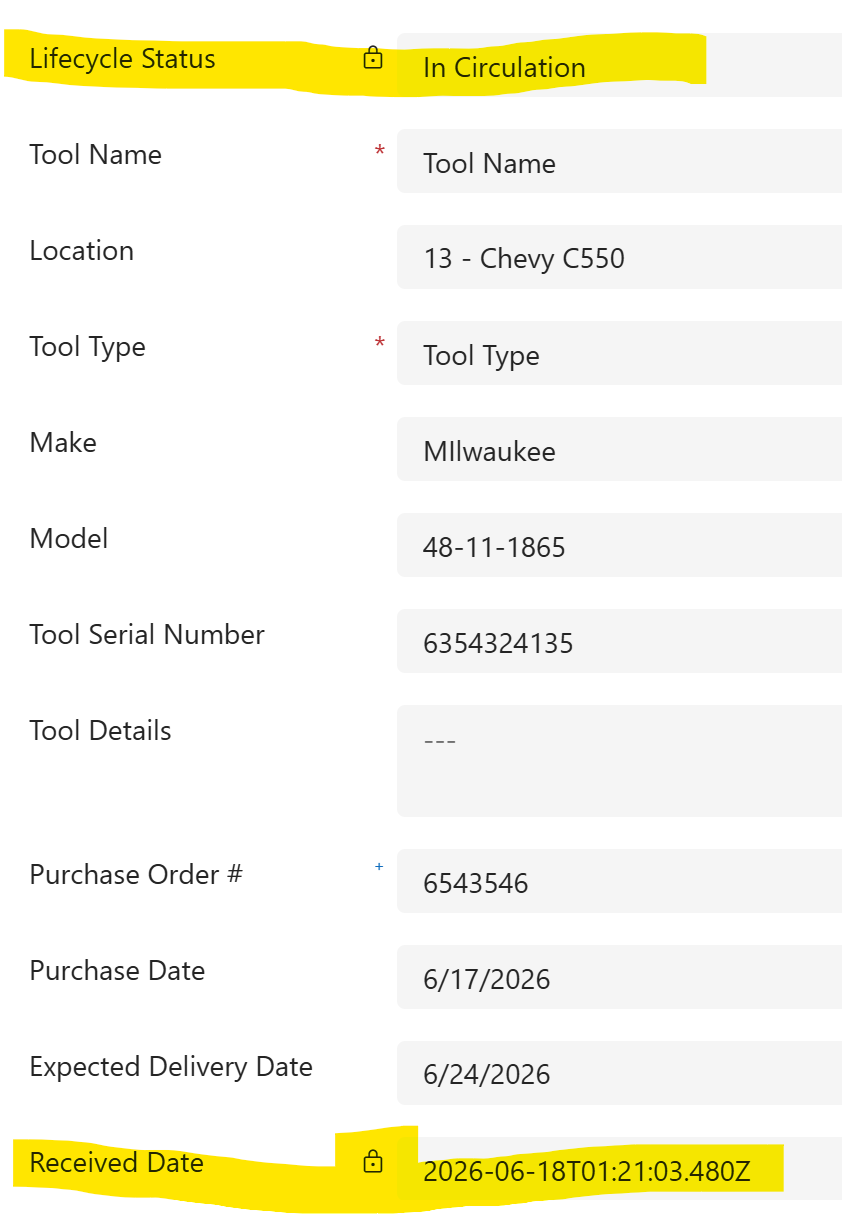 Lifecycle and Date are updated