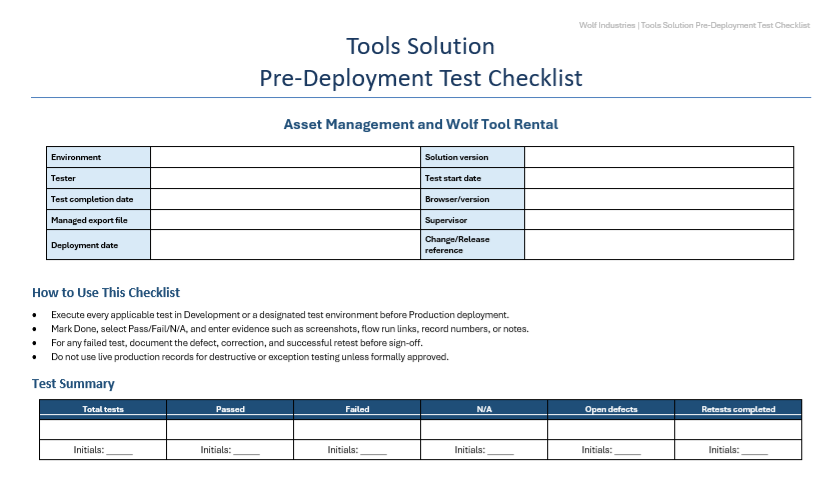 Enterprise Power Platform Testing Framework